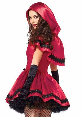 Erotic Little Red Riding Hood costume - Leg Avenue Gothic Red Riding Hood S, dress, cape