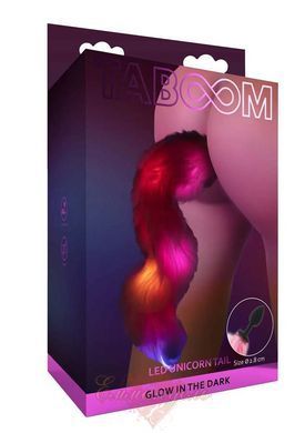 Unicorn tail butt plug with LED light &ndash; Taboom Unicorn Tail TB17209 &mdash; photos