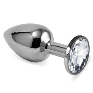 Anal Tube - Rosebud Classic Metal Plug S(Silver) - Clear 6452LVTOY204 &mdash; photos