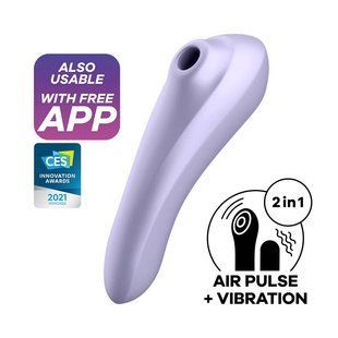 Smart Vibrator & Vacuum Stimulator 2in1 - Satisfyer Dual Pleasure Mauve SO4106 &mdash; photos