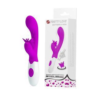 Вибратор - Pretty Love Butterfly Kiss Vibrator Pink 6603BI1206 фото