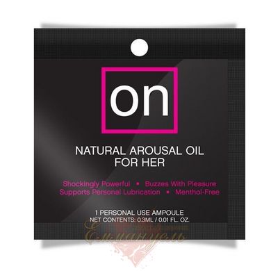 Exciting drops for the clitoris - Sensuva ON Arousal Oil for Her Original (0.3 мл)