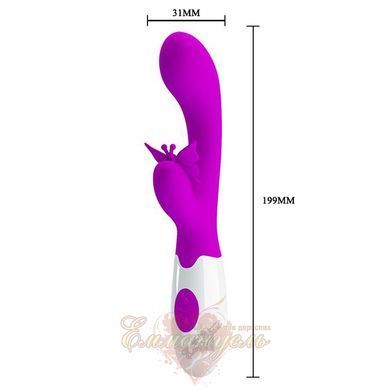 Вибратор - Pretty Love Butterfly Kiss Vibrator Pink 6603BI1206 фото