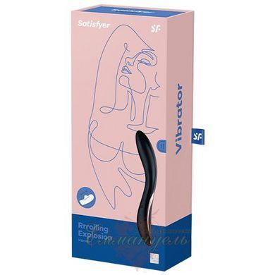 Вібратор із перлинною стимуляцією точки - G Satisfyer Rrrolling Explosion Black SO6074 фото
