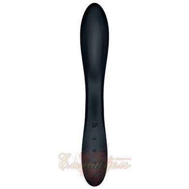 Вібратор із перлинною стимуляцією точки - G Satisfyer Rrrolling Explosion Black SO6074 фото