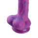 Vibrating Dildo 8.2″ for Sex Machines - Hismith Purple Silicone Dildo with Vibe, Detachable KlicLok Connector, Remote Control