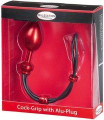 MALESATION Cock-Grip with aluminum plug, large, red