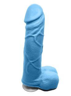 Крафтовое мыло-член с присоской Чистый Кайф Blue size M натуральное SO2639 фото