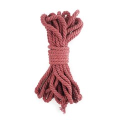 Cotton rope BDSM 8 meters, 6 mm, Burgundy