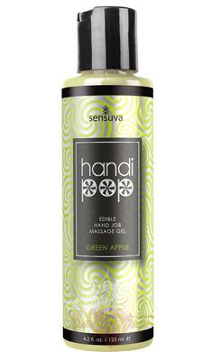 Delicious gel for exquisite manual and oral sex - Sensuva - Handipop Green Apple (125 ml)