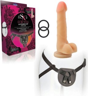 Страпон - SX - For You Harness Kit with 7" Cock - Black