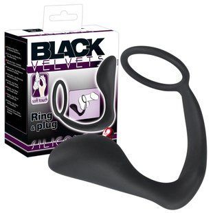 Erection ring - Black Velvets Ring & Plug 61325167240000 &mdash; photos