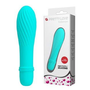 Міні вібратор - Pretty Love Solomon Vibrator Blue - 12,3 x 2,9