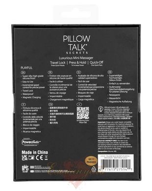 Кліторальний вібратор - Pillow Talk Secrets - Playful - Clitoral Vibrator, гнучкі 'вушка'