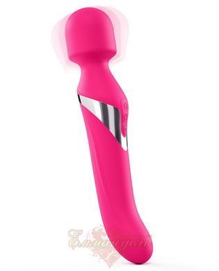 Вибромассажер 2-в-1 - Dorcel Dual Orgasms Magent, классический массажер и вибратор с жемчужным массажем SO3090 фото