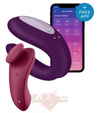 Set Satisfyer Partner Box 1 - (vibrator for couples Double Joy + vibrator in Sexy Secret panties)