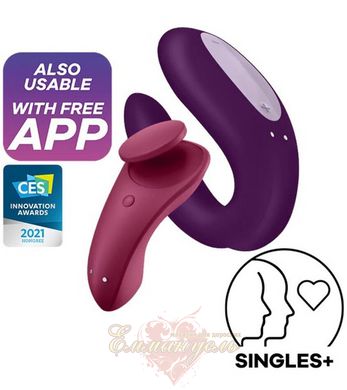 Set Satisfyer Partner Box 1 - (vibrator for couples Double Joy + vibrator in Sexy Secret panties)