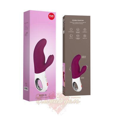 Rabbit vibrator - Fun Factory MISS BI grape/white, 2 independent motors, diameter 4.2 cm SX0945 &mdash; photos
