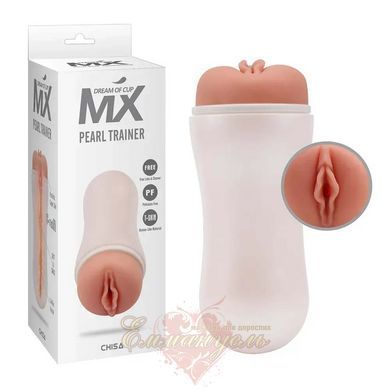 Мастурбатор вагина Chisa MX Pearl Trainer, киберкожа в колбе, анатомическая текстура, 18&times;7,3 см 28019 /CN-620828019 фото