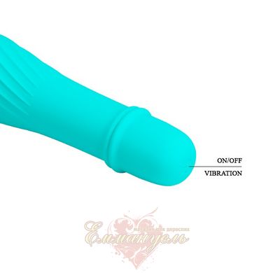 Мини вибратор - Pretty Love Solomon Vibrator Blue - 12,3 x 2,9