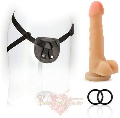 Страпон - SX - For You Harness Kit with 7" Cock - Black