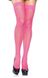 Панчохи - Leg Avenue Nylon Fishnet Thigh Highs OS, Neon Pink