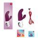 Rabbit vibrator - Fun Factory MISS BI grape/white, 2 independent motors, diameter 4.2 cm SX0945 - photos (6