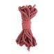 Бавовняна мотузка BDSM 8 метрів, 6 мм, колір бургунд