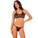 Obsessive Celia Noir Sexy Lingerie Set XS/S &mdash; Sheer Mesh Bra and Thong, Black, 2-Piece SO7865 - photos (3