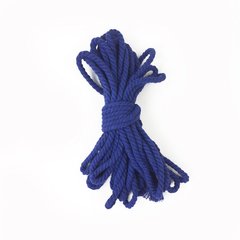 Cotton rope BDSM 8 meters, 6 mm, blue