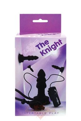 Надувний анальний плаг з вибрацією - The Knight Inflatable Vibrating Plug