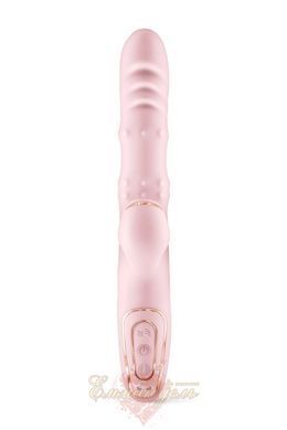 Вибратор-кролик 5в1 Yoba Classy, вибрация, ротация, пульсация, жемчужный массаж, нагревание SX3983 фото
