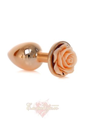Анальная пробка - Plug-Jewellery Red Gold PLUG ROSE- Peach