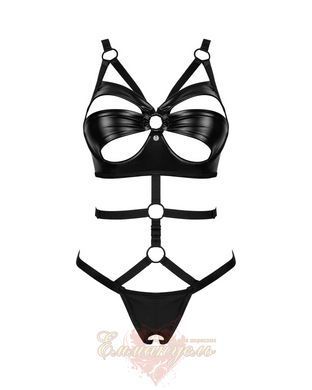 Сексуальне боди з відкритим доступом - Armares Obsessive чорне, розмір XS/S 411623 фото