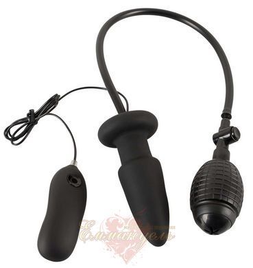 Надувний анальний віброплаг з пультом - Inflatable + Vibrating Butt Plug 61325964340000 фото