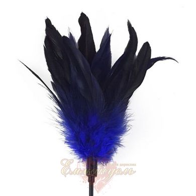 Tickler blue - Art of Sex Feather Paddle, young rooster feather