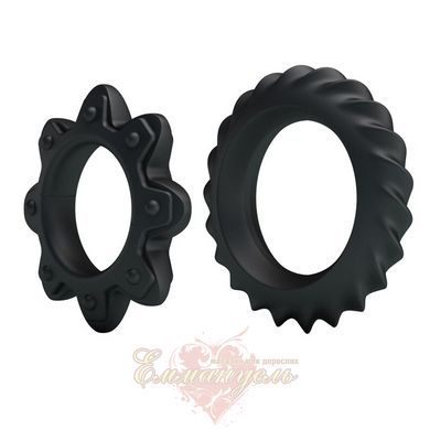 Эрекционные кольца - Ring Flowering 2x Rings Black