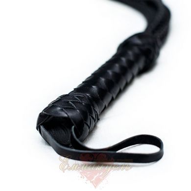 Flogger Cat, 9 braided tails 50 cm each, black color SO5187 &mdash; photos