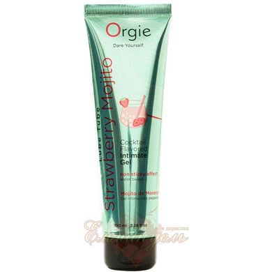 Съедобный лубрикант - Orgie Lube Tube Cocktail "Strawberry Mojito", 100 мл