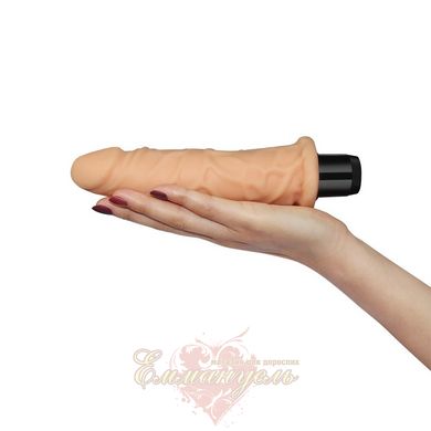 Realistic vibrator - Reel Feel Vibrator Flesh 8,5"- 20 х 4