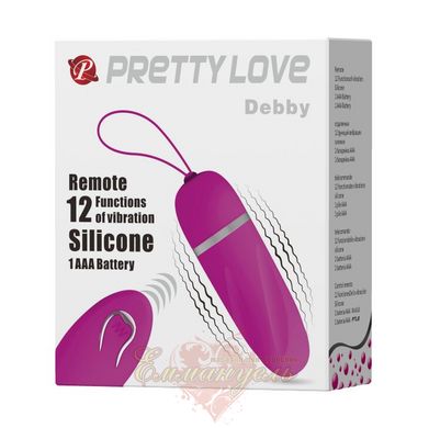 Виброяйцо - Pretty Love Debbie Remote Egg Pink