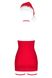 Комплект новорічний - Obsessive Kissmas chemise red S / M