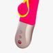 Минивибратор-кролик со стимулирующей лентой - Fun Factory AMORINO pink/neon yellow, съемная лента SX0946 фото 2