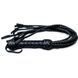 Flogger Cat, 9 braided tails 50 cm each, black color SO5187 - photos (5