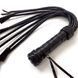 Flogger Cat, 9 braided tails 50 cm each, black color SO5187 - photos (3