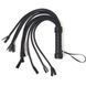 Flogger Cat, 9 braided tails 50 cm each, black color SO5187 - photos (2