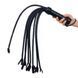Flogger Cat, 9 braided tails 50 cm each, black color SO5187 - photos (1