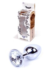 Анальная пробка - Boss Series - Jewellery Silver PLUG Clear S