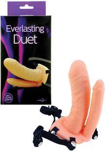 Страпон подвійний - Everlasting Duet Dual Penetration Strap DT50940 фото