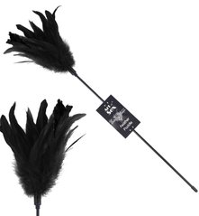 Щекоталка черная - Art of Sex Feather Paddle, перо молодого петуха